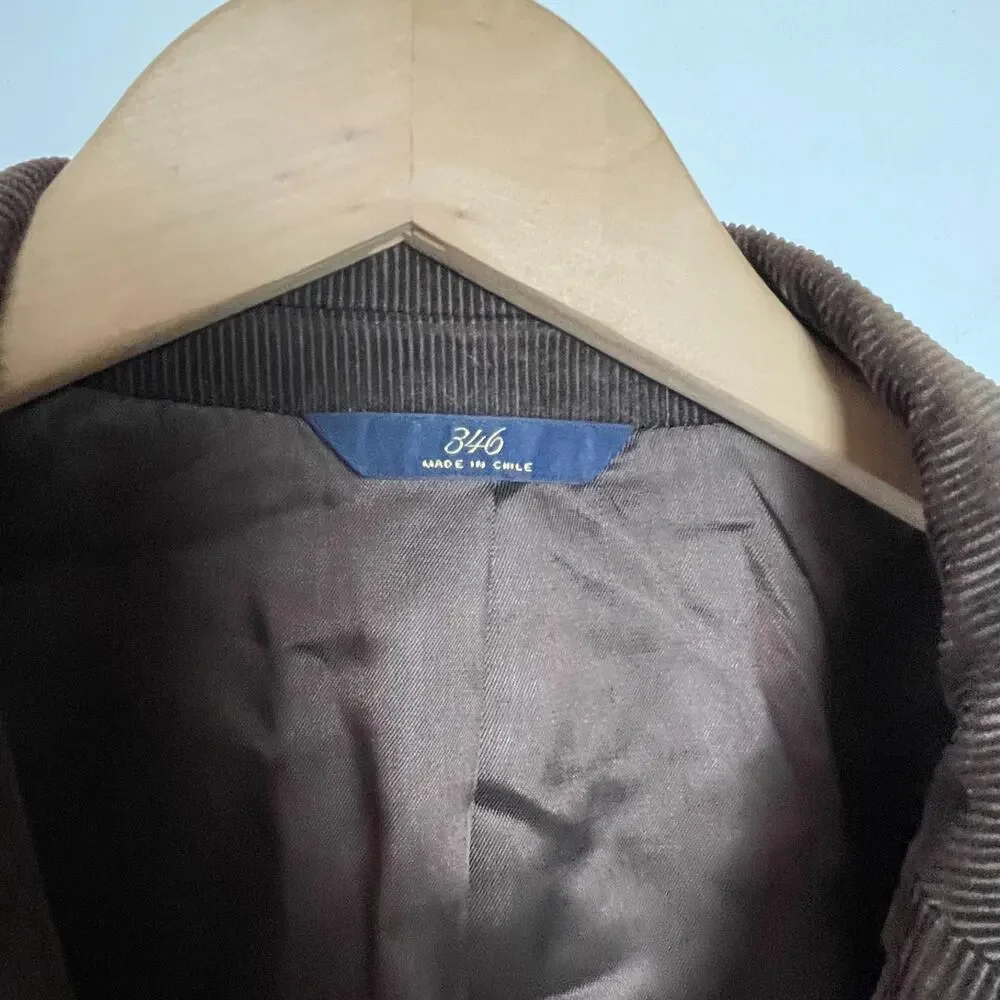 Vintage Brooks Brothers 346 Brown Corduroy Blazer‎ 41R Academia Classic Preppy